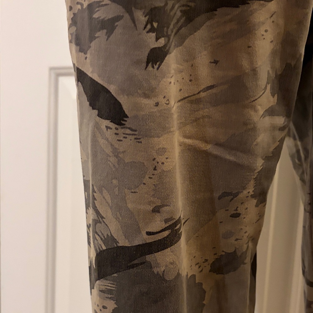 POL Camo Patchwork Overalls Distressed Denim - image 9